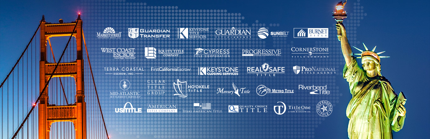 Coast to coast Map showing location of TRG companies in U.S.