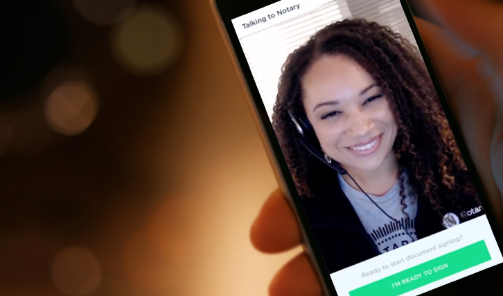 Notary on smartphone